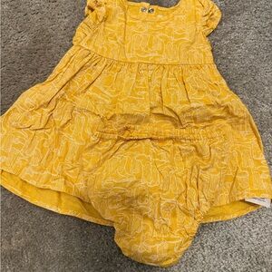 Wrangler Yellow Kids Dress with Boot Design